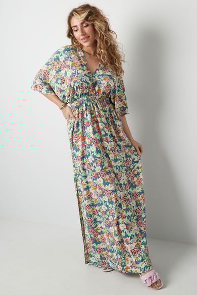 Vestido flores alegres - verde h5 Imagen4